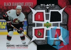 2007-08 Upper Deck Black Diamond Jerseys Andrej Meszaros #BDJ-AM